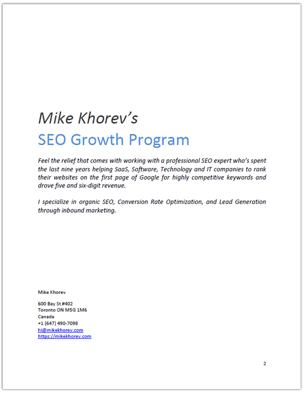 SEO Services for SaaS | SaaS SEO Consultant